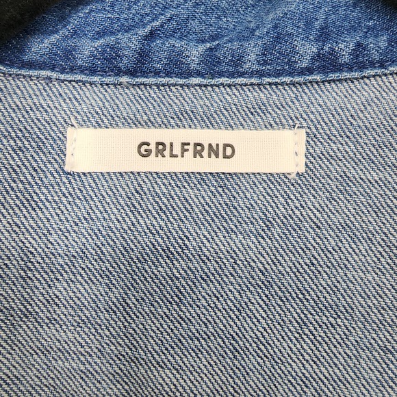 GRLFRND Blue Denim Romper - Picture 4 of 6